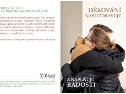 Děkování nás uzdravuje a naplňuje radostí